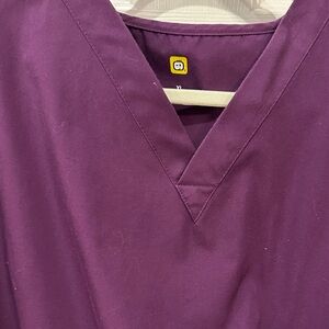 WonderWink Purple V-Neck Scrub Top